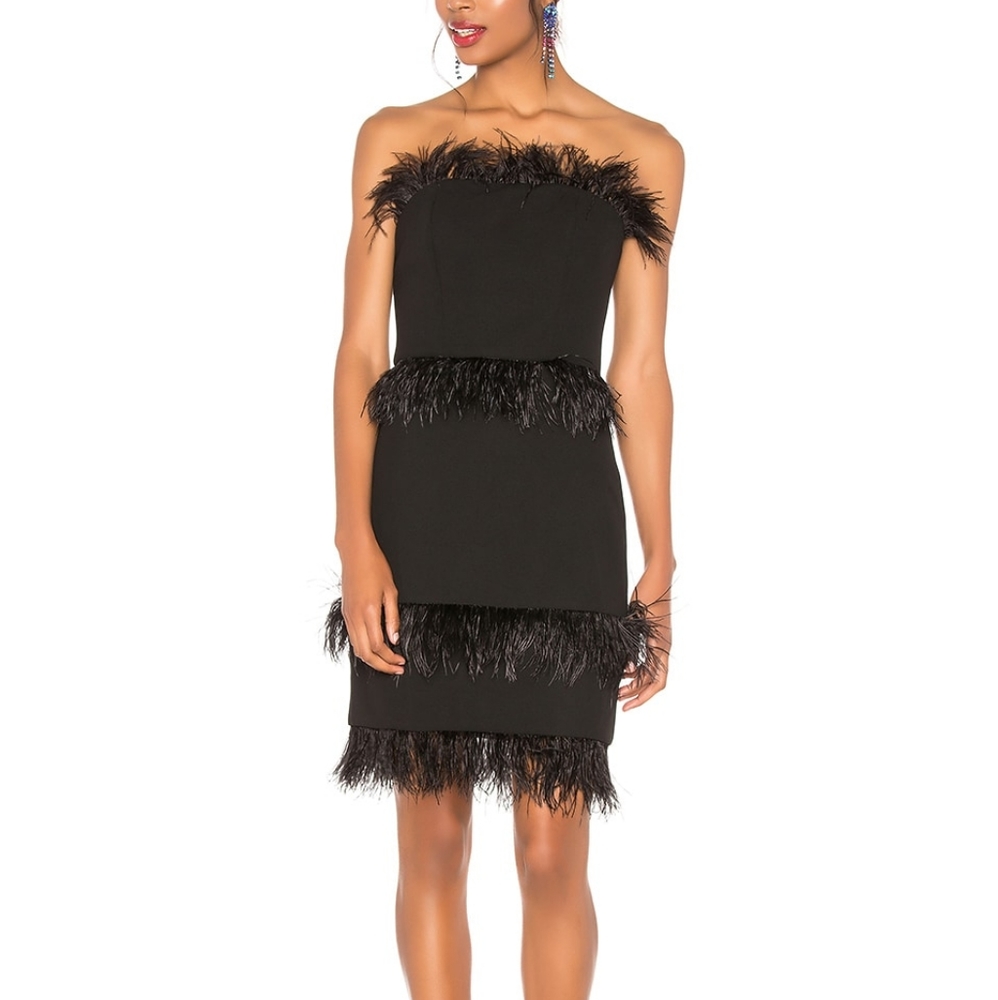 Elliatt Coco Feather mini dress